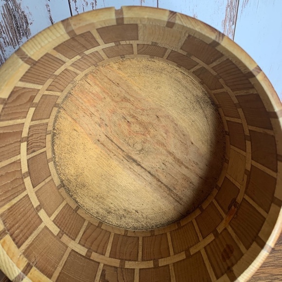 Vintage California Redwood Bowl & Lid Standard - Picture 3 of 4